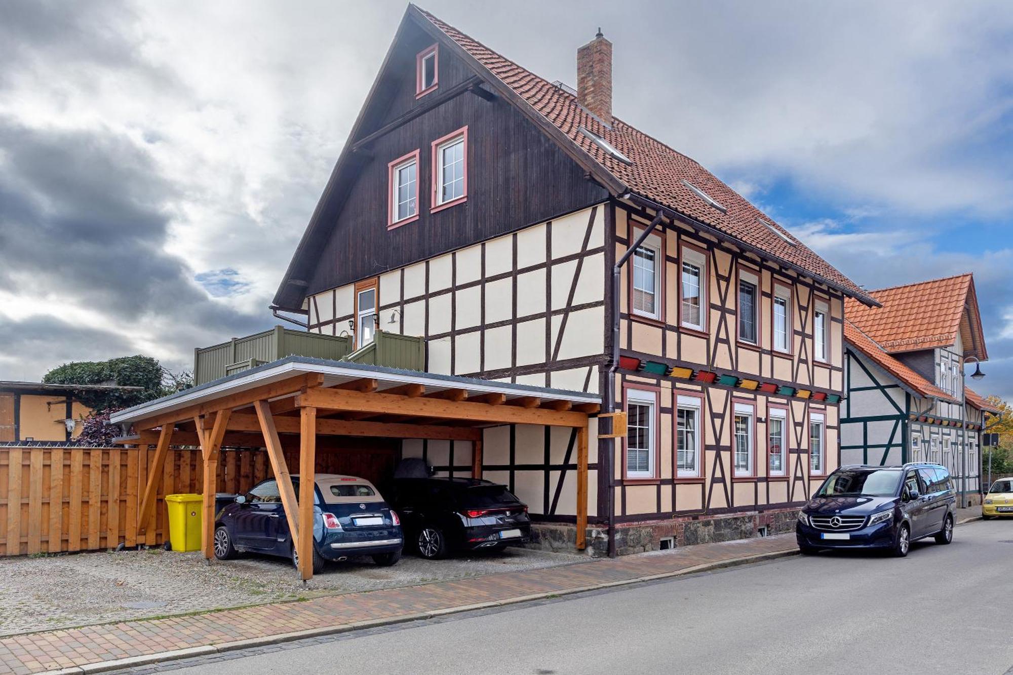 Vintage Wohnung Im Fachwerkhaus Wernigerode Exterior photo